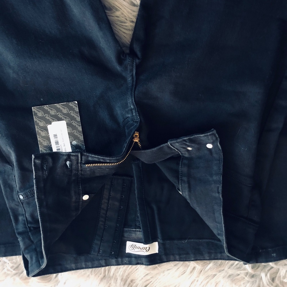 Black long skinny jeans